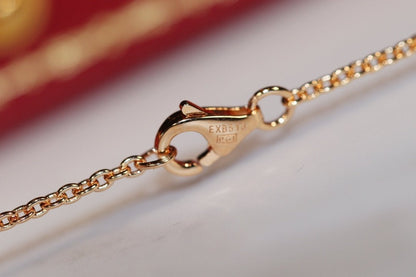 [⭐JeweliWhal]LOVE NECKLACE PINK GOLD AND SILVER