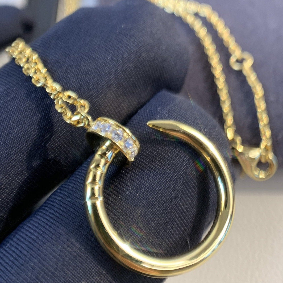 [⭐JeweliWhal]JUSTE NECKLACE GOLD DIAMONDS