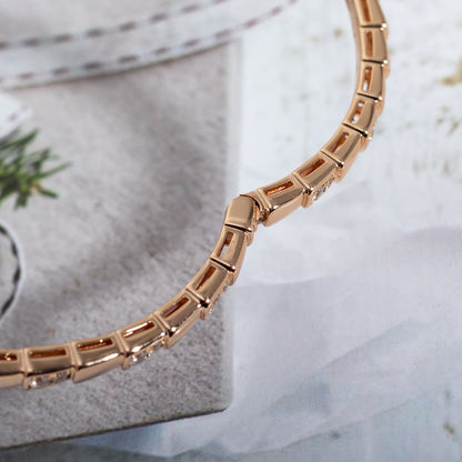 [⭐JeweliWhal]SERPENTI SMALL BRACELET PINK GOLD DIAMOND