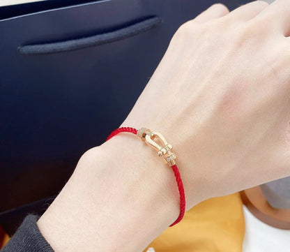 [⭐JeweliWhal]FORCE 10 HALF DIAMOND PINK GOLD RED CORDERI LARGE AND MEDIUM MODEL