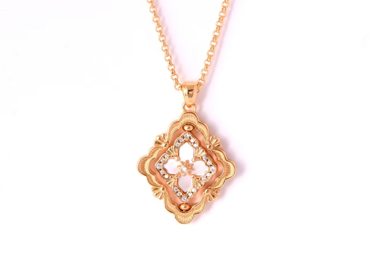 [⭐JeweliWhal] B.C.L ENAMEL ROTATING SINGLE-DIAMOND NECKLACE（Various colors）