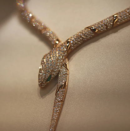 [⭐JeweliWhal]HAUTE COUTURE GOLD SERPENTI NECKLACE