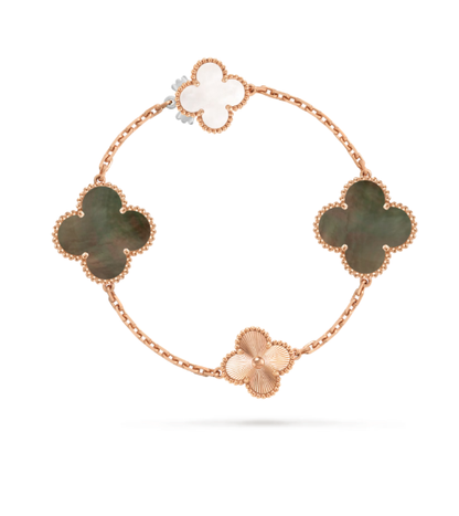 [⭐JeweliWhal]DETACHABLE CLOVER 15(11+4) FLOWER SILVER NECKLACE SET