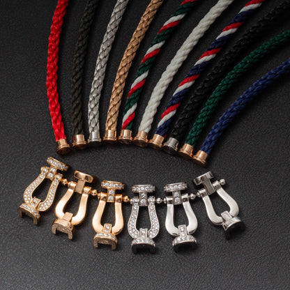 [⭐JeweliWhal]FORCE LARGE HORSESHOE NO DIAMOND BRACELET GOLD
