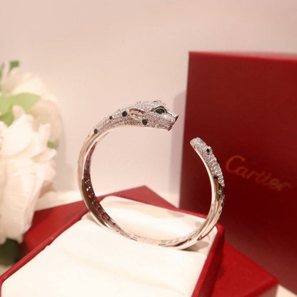 [⭐JeweliWhal]PANTHERE BIG BRACELET DIAMONDS