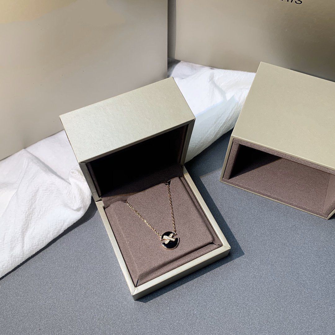 [⭐JeweliWhal]JEUX DE PINK GOLD DIAMOND NECKLACE