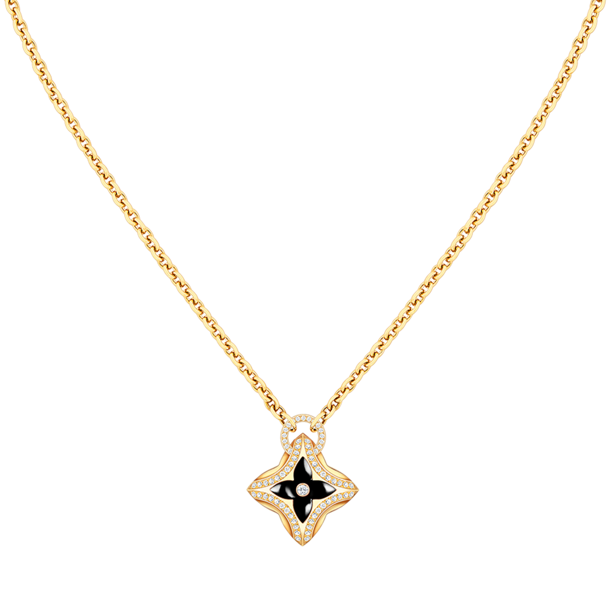 [⭐JeweliWhal]STAR PEDANT PINK GOLD DIAMOND NECKLACE