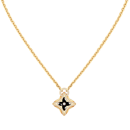 [⭐JeweliWhal]STAR PEDANT PINK GOLD DIAMOND NECKLACE