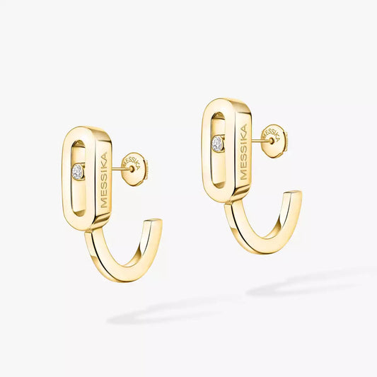 [⭐JeweliWhal]Diamond Mini Hoop Earrings Move Classique