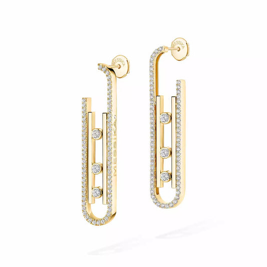 [⭐JeweliWhal]Diamond Pendant Earrings Move 10Th