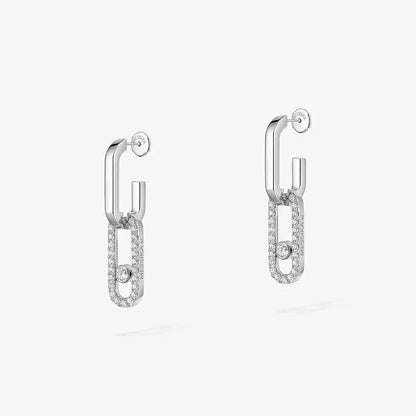 [⭐JeweliWhal]Move Link Diamond Earrings