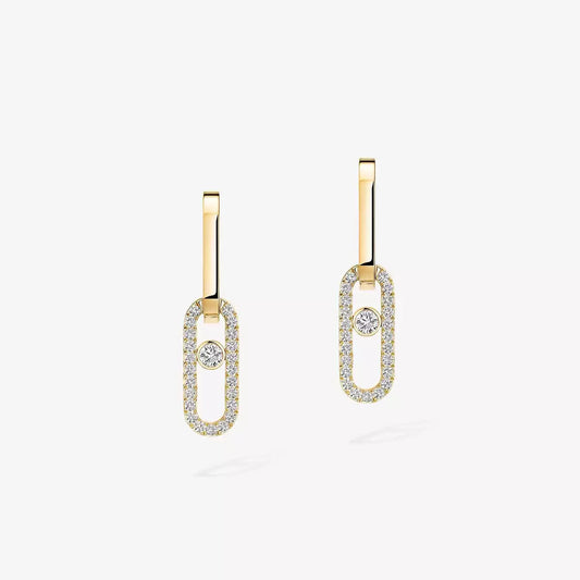 [⭐JeweliWhal]Move Link Diamond Earrings