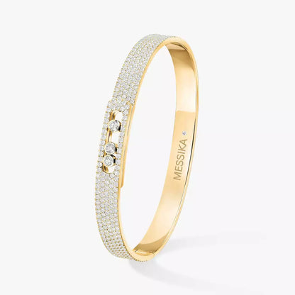 [⭐JeweliWhal]Move Noa Full Pavé Diamond Bangle Bracelet