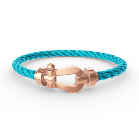 [⭐JeweliWhal]FORCE LARGE HORSESHOE NO DIAMOND BRACELET ROSE GOLD