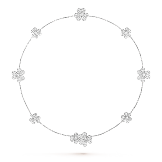 [⭐JeweliWhal]FRIVOLE SILVER 9 FLOWERS NECKLACE
